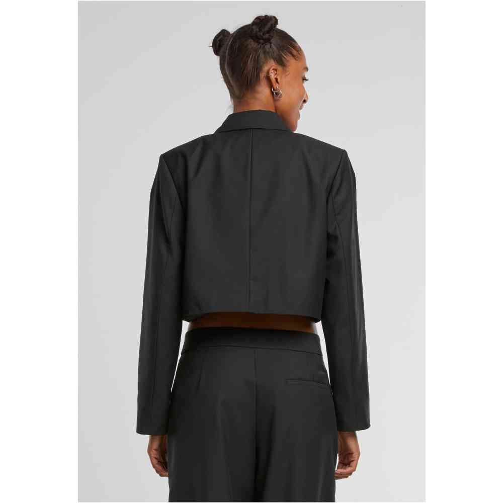 Urban Classics - Cropped Veste de blazer - Noir